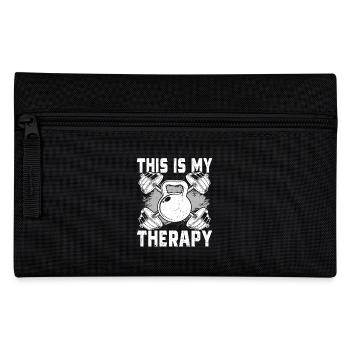 Le fitness est ma thérapie - Trousse - noir - Devant