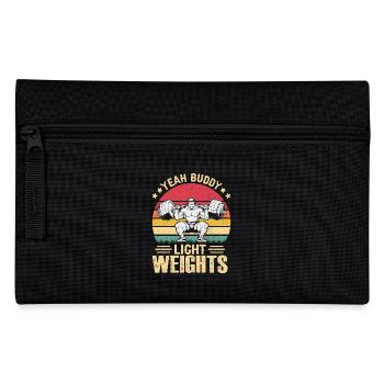 yes Buddy Light Weights Fitness Saying - Pencil Case - black - Front