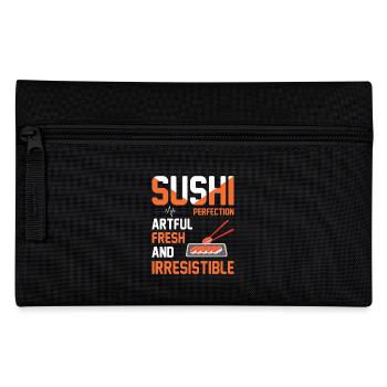 Sushi Japan Essen Sushi-Mahlzeit - Federtasche - Schwarz - Vorne