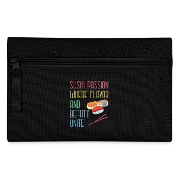 Sushi Japan Essen Sushi-Mahlzeit - Federtasche - Schwarz - Vorne