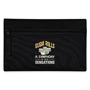 Sushi Japan Essen Sushi-Mahlzeit - Federtasche - Schwarz - Vorne