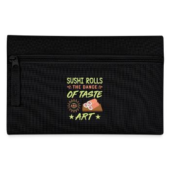 Sushi Japan Essen Sushi-Mahlzeit - Federtasche - Schwarz - Vorne