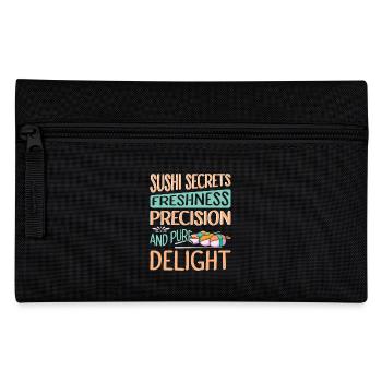 Sushi Japan Essen Sushi-Mahlzeit - Federtasche - Schwarz - Vorne