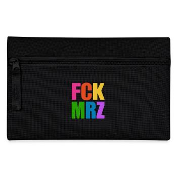 FCK MRZ - nein zu Merz - Kanzler - Federtasche - Schwarz - Vorne