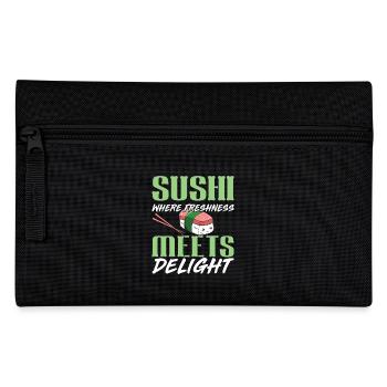 Sushi Japan Essen Sushi-Mahlzeit - Federtasche - Schwarz - Vorne