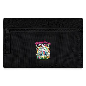 Easter Happy Easter Easter Bunny Easter Egg Spring - Pencil Case - black - Front