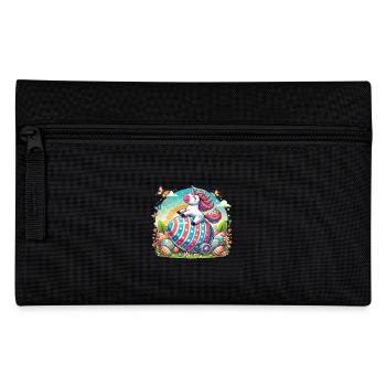 Easter Happy Easter Easter Bunny Easter Egg Spring - Pencil Case - black - Front