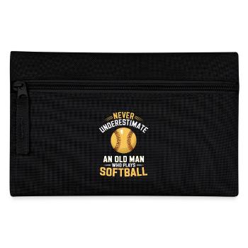 Softball Spruch Sport Lustiges Softball Geschenk - Federtasche - Schwarz - Vorne