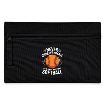 Softball Spruch Sport Lustiges Softball Geschenk - Federtasche - Schwarz - Vorne