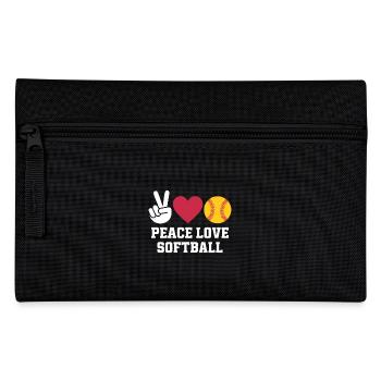 Softball Disant Softball Drôle eSoftball Cadeau - Trousse - noir - Devant
