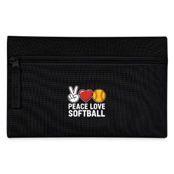 Softball Disant Softball Drôle eSoftball Cadeau - Trousse - noir - Devant