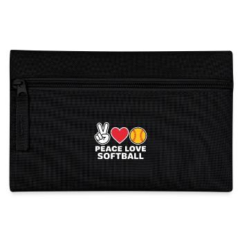 Softball Disant Softball Drôle eSoftball Cadeau - Trousse - noir - Devant