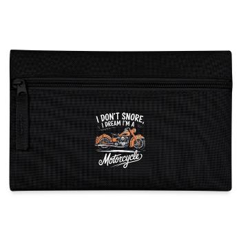 I Don't Snore Schnarchen Motorrad für einen - Federtasche - Schwarz - Vorne