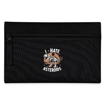 I Hate Asteroids Funny Dinosaur Lovers Saying - Federtasche - Schwarz - Vorne