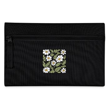 Gänseblümchen Blumen - Federtasche - Schwarz - Vorne