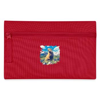 Marmots Groundhog - Pencil Case - red - Front