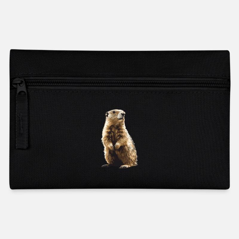 Murmeltiere Murmeltier - Federtasche - Schwarz
