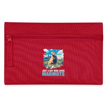 Marmots Groundhog - Pencil Case - red - Front