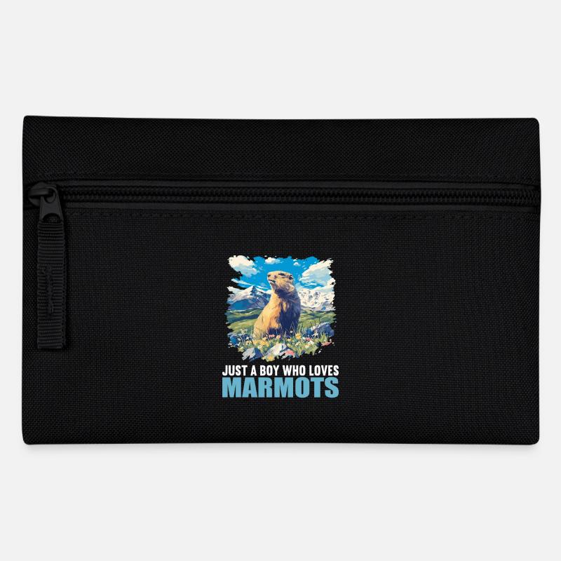 Murmeltiere Murmeltier - Federtasche - Schwarz