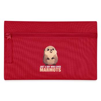 Marmots Groundhog - Pencil Case - red - Front