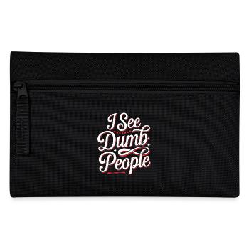 I See Dumb People 19 - Federtasche - Schwarz - Vorne