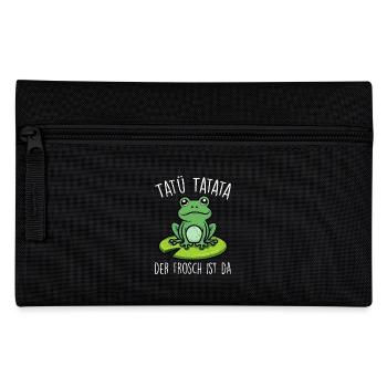 Faschings Kostüm TATÜ TATATA DER FROSCH IST DA - Federtasche - Schwarz - Vorne