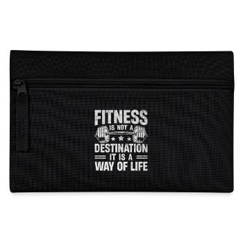 Fitness is a way of life - Pencil Case - black - Front