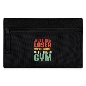 Auf zum Gym keine Ausreden mehr - Federtasche - Schwarz - Vorne