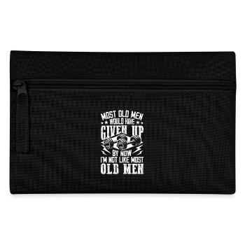 Not like most old men - Pencil Case - black - Front