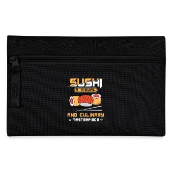 Sushi Japan Essen Sushi-Mahlzeit - Federtasche - Schwarz - Vorne
