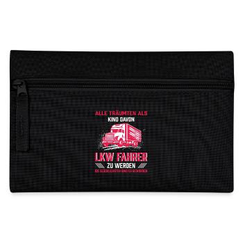 Lkw Fahrer Kraftfahrer LKW-Fahrer - Federtasche - Schwarz - Vorne