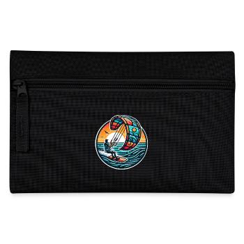 Kitesurfen Kitesurfer Kiteboard - Federtasche - Schwarz - Vorne