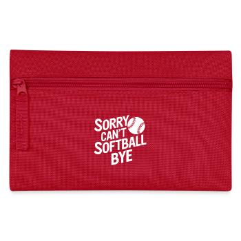 Softball Joueur de softball Drôle de cadeau de softball - Trousse - rouge - Devant