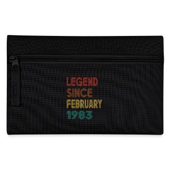 Legende Seit Februar 1983 Herren Damen Jahrgang 1983 - Federtasche - Schwarz - Vorne