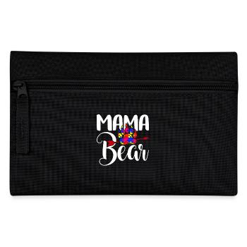 Autism Awareness Autism Mama Bear - Pencil Case - black - Front