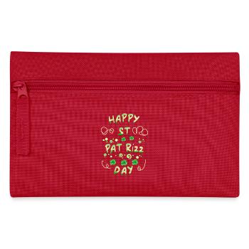 shamrock irish rizz lucky st patricks day - Federtasche - Rot - Vorne