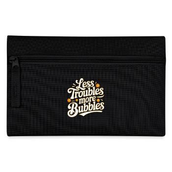 Less Troubles More Bubbles 18 - Federtasche - Schwarz - Vorne