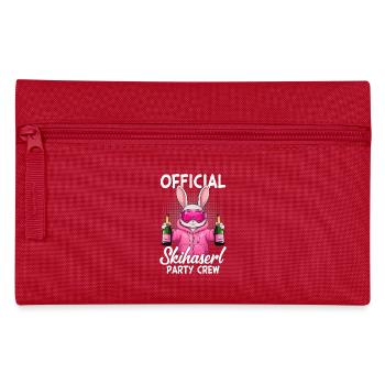 Official Skihaserl Party Crew - Federtasche - Rot - Vorne