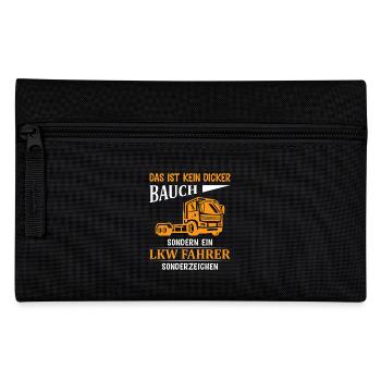 Lkw Fahrer Kraftfahrer LKW-Fahrer - Federtasche - Schwarz - Vorne