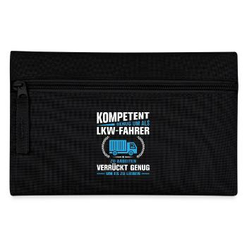 Lkw Fahrer Kraftfahrer LKW-Fahrer - Federtasche - Schwarz - Vorne