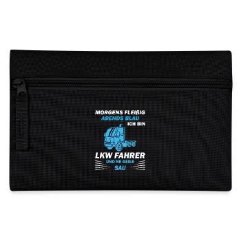 Lkw Fahrer Kraftfahrer LKW-Fahrer - Federtasche - Schwarz - Vorne