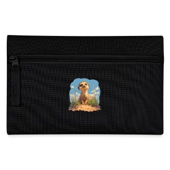Meerkat Erdmännchen - Federtasche - Schwarz - Vorne