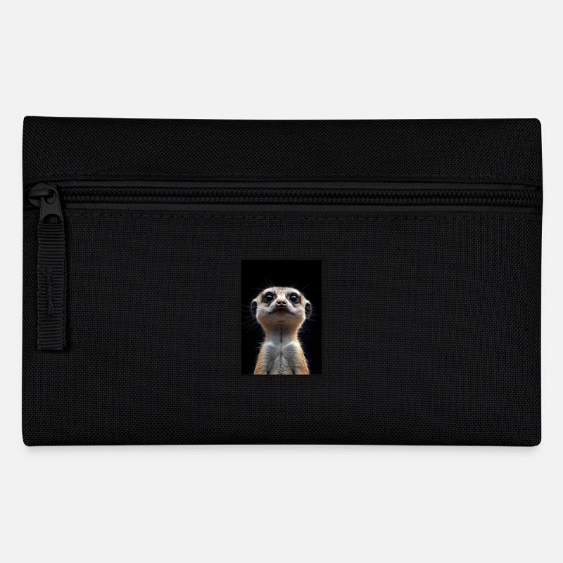 Meerkat Erdmännchen - Federtasche - Schwarz