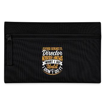 Food Service Director Funny Design - Pencil Case - black - Front