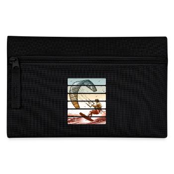 Kitesurfing Kitesurfer Kiteboard - Pencil Case - black - Front