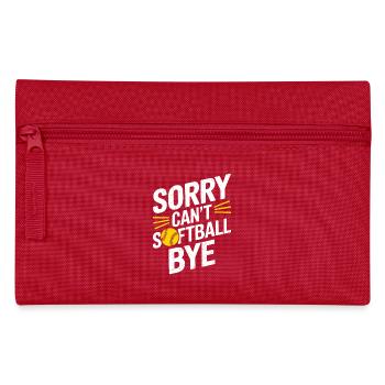 Softball Joueur de softball Drôle de cadeau de softball - Trousse - rouge - Devant