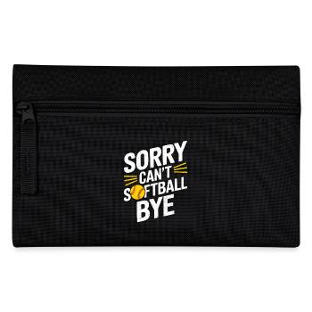 Softball Softball Player Funny Softball Gift - Pencil Case - black - Front