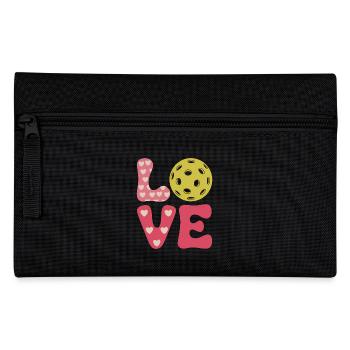 Pickleball Saying Sports Funny Pickleball Gift - Pencil Case - black - Front