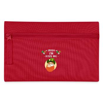 Kiss Me Im Irish - Pencil Case - red - Front