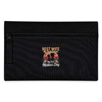 Célébrez la fête des mères pour votre femme - Trousse - noir - Devant